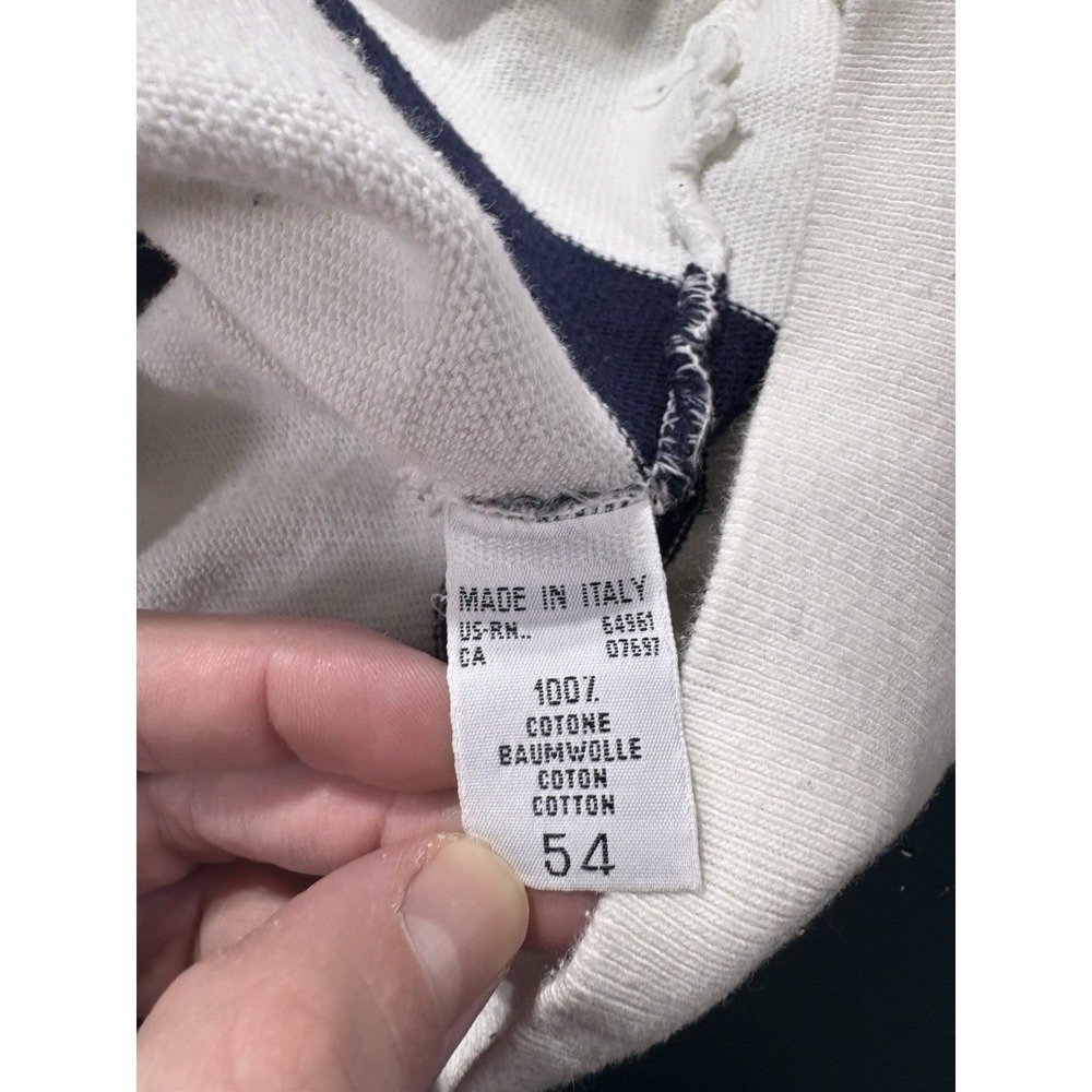 Vtg United Colors of Benetton Striped Crewneck Sweatshirt Large Italy 80s 90s - Picture 12 of 14